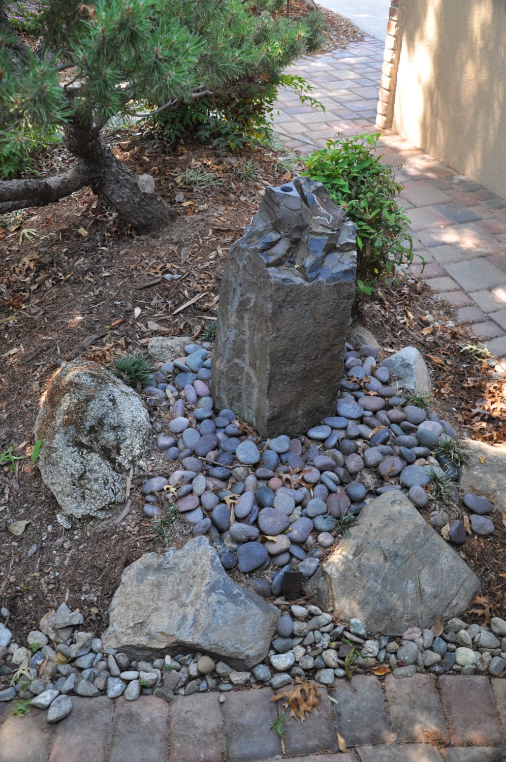 Water Feature and Rocks