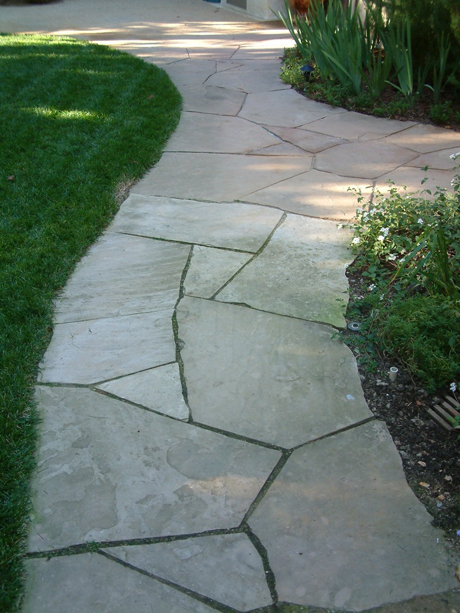 Unmortared Flagstone